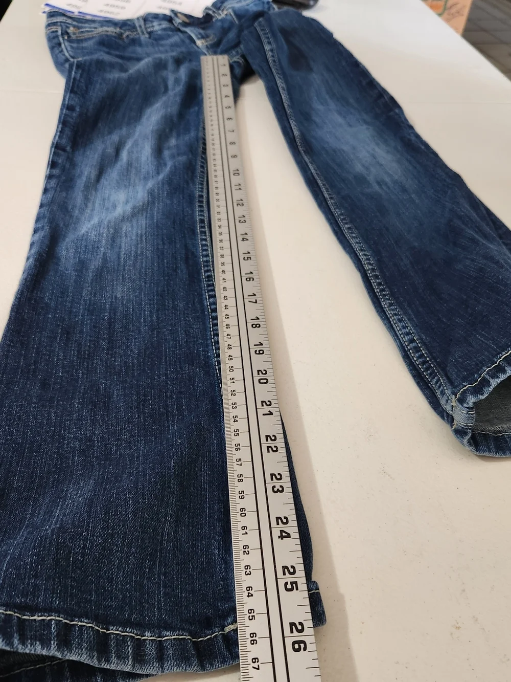 Aeropostale Women's Dark Blue Bootcut Jeans with Contrast Stitching